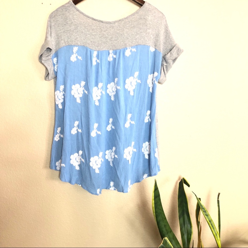 Entro || Floral Asymmetrical Blouse